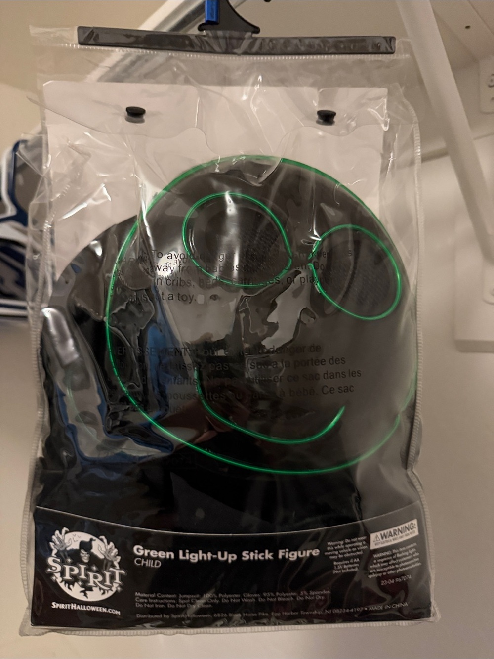 Spirit Green Light-Up Stick Figure Costume